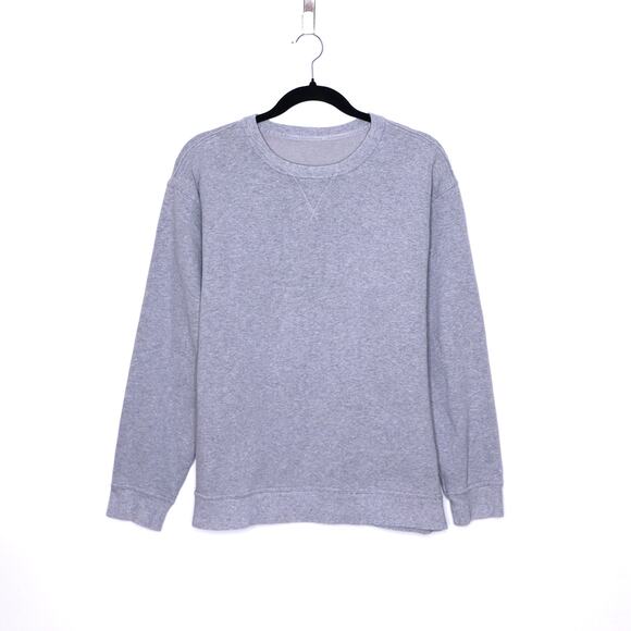 LULULEMON All Yours Crew Sweatshirt Heathered Light Grey Silver Drop Women's 8 - Picture 1 of 9